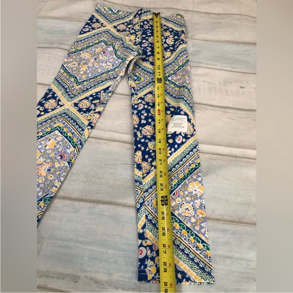 Old Navy Girls Leggings Yellow Green Blue Multi Floral 3Pack Large (10-12) - Picture 5 of 15